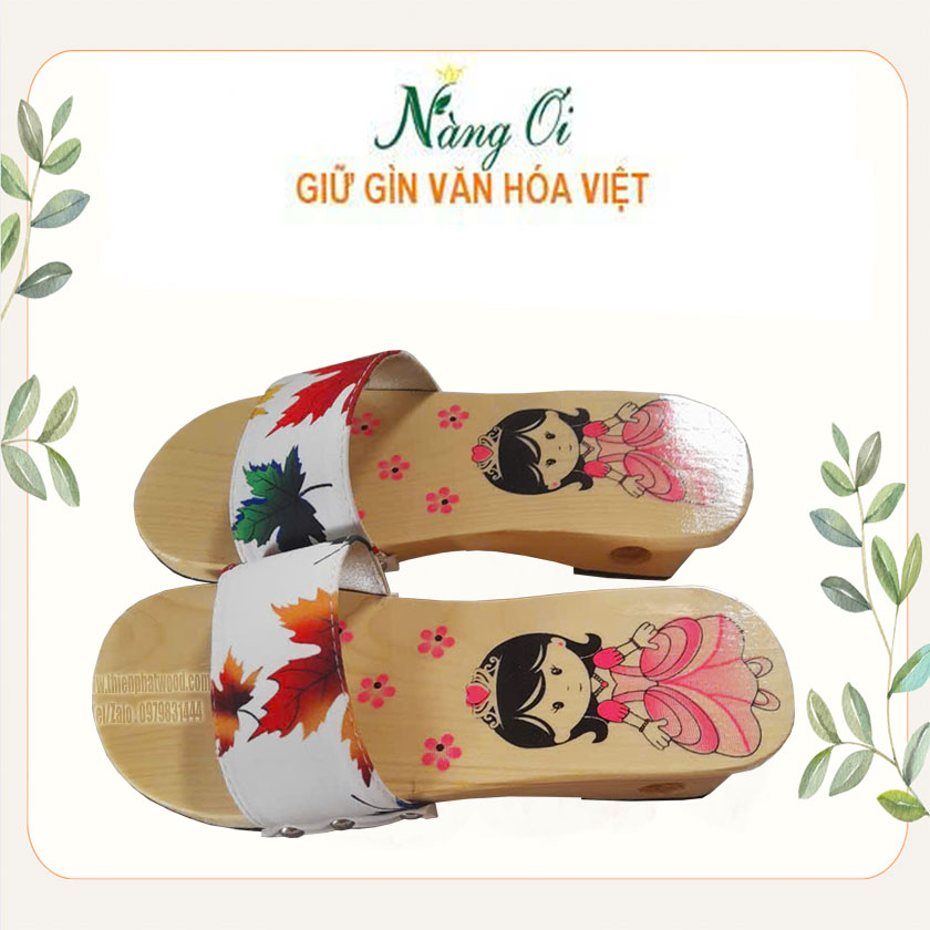 guốc gỗ trẻ em vn04